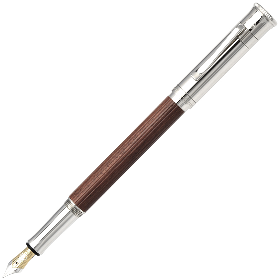 GRAF VON FABER-CASTELL ESTILOGRAFICA CLASSIC MADERA PERNAMBUCO Y BAÑO EN PLATINO «F»
