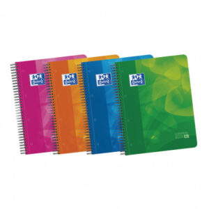 OXFORD Cuaderno polipropileno School 120h A4 Cuadricula 5×5 Surtido 400027277